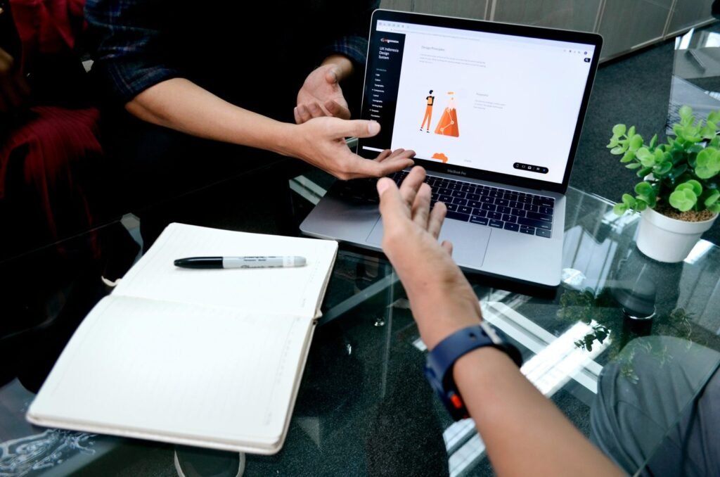 Remote website support and troubleshooting on a laptop